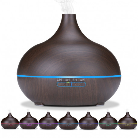 Ultrasonic essential oil diffuser 500ml 230V ONI Dark bluetooth, remote control, 7 colours - D-Work