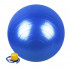 PVC-Gymnastik-/Fitnessball (Blau), platzsicher, 65 cm lang, mit Aufblaspumpe - - 1 D-Work