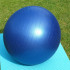 PVC-Gymnastik-/Fitnessball (Blau), platzsicher, 65 cm lang, mit Aufblaspumpe - - 1 D-Work