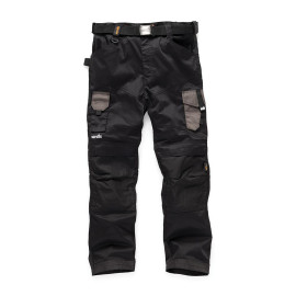Pantalon de Travail Noir Pro Flex Taille 38 R - Confort Optimal - Idéal pour les Professionnels - Scruffs
