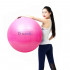 Ballon de gymnastique/ fitness anti-éclatement D. 65 cm en PVC (Rose) + pompe de gonflage - D-Work