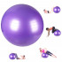 Palla da ginnastica/fitness infrangibile D. 65 cm in PVC (Viola) + pompa di gonfiaggio - D-Work