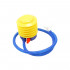 Shatterproof gymnastic/fitness ball D. 65 cm in PVC (Violet) + inflation pump - D-Work