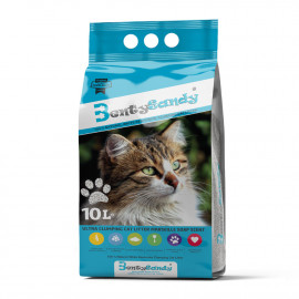 Premium ultra-absorbent bentonite mineral clumping cat litter 10L - Natural fragrance - BentySandy