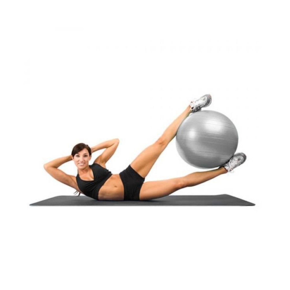 HUWAI-F Ballon de Fitness Suisse Epais Exercice de Yoga Gym Stabilité  Anti-Explosion avec Pompe à Main 55cm 65cm 75cm pour Entraînement Grossesse