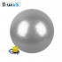 Shatter-proof gymnastic/fitness ball D. 65 cm in PVC (Grey) + inflation pump - D-Work