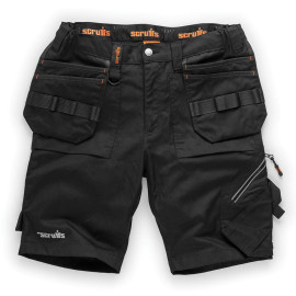 Short Trade Flex Noir pour Femmes - Poches-Étuis, Taille 36 - Confort et Praticité au Quotidien - Scruffs