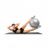 Gymnastik-/Fitnessball, platzsicher, D. 65 cm, PVC (Grau) + Aufblaspumpe - - 1 D-Work