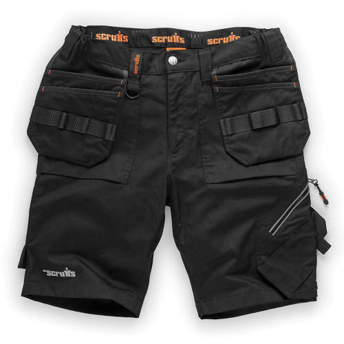 Short Trade Flex Noir pour Femmes - Poches-Étuis, Taille 40 - Confort et Praticité - Scruffs
