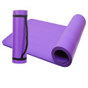 Tapis de yoga, tapis de fitness, tapis de pilates, tapis de gymnastique 183 x 61 x 1 cm en NBR (Violet) - D-Work