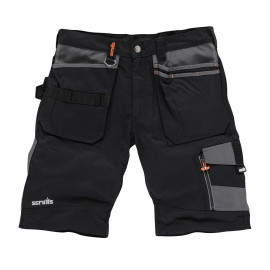 Short Noir Trade Taille 38 - Confort Optimal - Idéal pour le Travail et les Loisirs - Scruffs