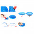 Gymnastik-/Fitness-Balancierkissen, splitterfrei, beidseitig, D. 33 cm, PVC (Blau) + Aufblaspumpe - - 1.000 Stück D-Work