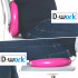 Anti-shattering 2-sided gymnastic/fitness balance cushion D. 33 cm in PVC (Pink) + inflation pump - D-Work
