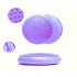 2-sided anti-shattering gymnastic/fitness balance cushion D. 33 cm in PVC (Violet) + inflation pump - D-Work