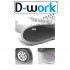Anti-shatter gymnastic/fitness balance cushion D. 33 cm in PVC (Grey) + inflation pump - D-Work