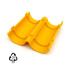 20 manicotti di raccordo per guaine e tubi elettrici D. 20 mm x L. 50 mm (giallo) - 100% francese - D-Work