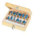 Fraises de Défonceuse TCT 1/2" – Lot de 12 – Précision et Performance pour Bois - Silverline