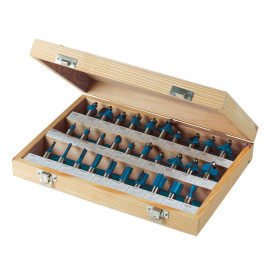 Fraises de Défonceuse TCT 1/2" - Lot de 30 Pièces - Précision et Performance Optimale - Silverline