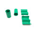 15 manguitos de conexión para conducto eléctrico y tubo D. 25 mm x L. 50 mm (Verde) - 100% francés - D-Work