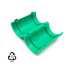 15 manguitos de conexión para conducto eléctrico y tubo D. 25 mm x L. 50 mm (Verde) - 100% francés - D-Work