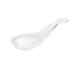 50 Indhye 1.7 cl bite-sized spoons, 102 x 38 x Ht. 32 mm, reusable, recyclable 100% French - Transparent - D-Work