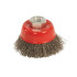 Brosse Boisseau à Fils d'Acier Ondulés 65 mm – Nettoyage Efficace – Idéal pour Métal et Bois - Silverline