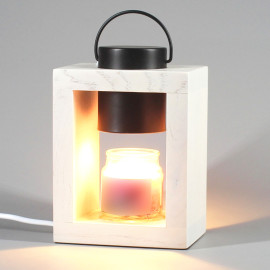 Lampe chauffante pour bougie parfumée candle warmer Ht. 10 cm "CLARA 505W" ampoule GU10 230V à variateur - D-Work