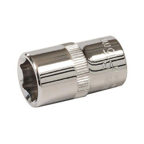 Douille Métrique 6 Pans 1/2" 15 mm – Outil Précis et Durable pour Mécaniciens - Silverline