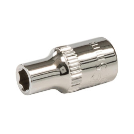 Douille Métrique 6 Pans 1/4" 5 mm - Outil Précis et Durable - Idéal pour Mécanique - Silverline