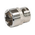 Douille Métrique 6 Pans 3/8" 18 mm - Outil Précis et Durable - Idéal pour Mécanique - Silverline