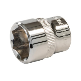 Douille Métrique 6 Pans 3/8" 18 mm - Outil Précis et Durable - Idéal pour Mécanique - Silverline