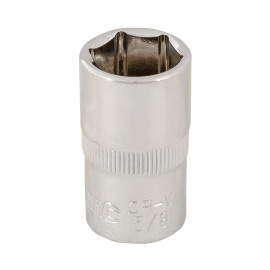 Douille Métrique 6 Pans 3/8" 16 mm - Outil de Précision pour Mécanique - Résistance et Durabilité - Silverline