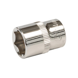 Douille Métrique 6 Pans 3/8" 14 mm - Outil Précis et Durable - Idéal pour Mécanique - Silverline