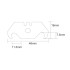 Lames pour Cutter 0,6 mm - Lot de 10 - Précision et Tranchant Durable - Silverline