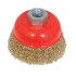 Brosse Boisseau à Fils en Laiton Ondulés 75 mm – Nettoyage Efficace et Durable - Silverline