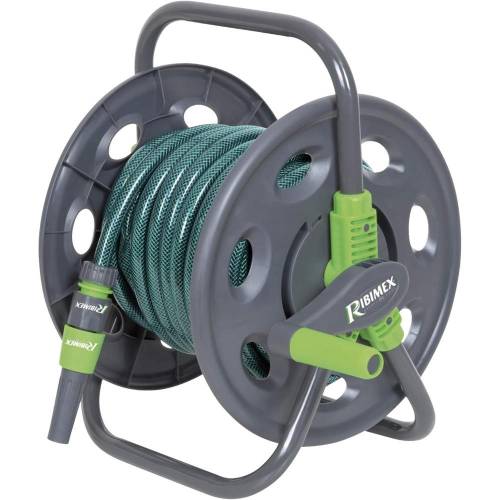 Dévidoir Tuyau Arrosage Portable 15M 12,5mm – Équipé, Pratique et Léger – Idéal pour Jardinage - RIBIMEX