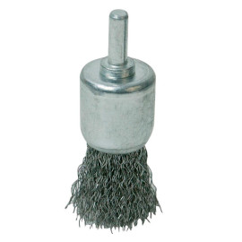 Brosse-Pinceau à Fils d'Acier Ondulés 24 mm – Nettoyage Efficace – Idéal pour Surface Rugueuse - Silverline