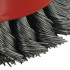 Brosse Boisseau à Fils d'Acier Torsadés 100 mm - 2 Rangs - Nettoyage Efficace et Durable - Silverline