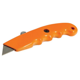 Cutter Haute-Visibilité à Lame Rétractable 140 mm – Précision et Sécurité – Outil Idéal pour Découpe - Silverline