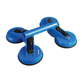 Ventouse Quadruple 120 kg – Support Sûr et Pratique pour Levage – Idéal pour Bâtiment - Silverline