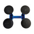 Ventouse Quadruple 120 kg – Support Sûr et Pratique pour Levage – Idéal pour Bâtiment - Silverline