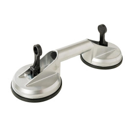 Ventouse en Aluminium Double 100 kg – Fixation Sécurisée et Pratique - Silverline