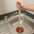 Ventouse Déboucheur canalisation D. 140 x 24 mm – Idéale pour Maintenance Plomberie - Pratique et Efficace - Silverline