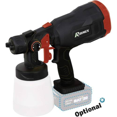 Pistolet - Peinture R-BAT20 20V - Sans Batterie ni Chargeur - Précision et Facilité d'Utilisation - RIBIMEX