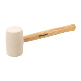 Maillet Caoutchouc Blanc 16 Onces - 454 g - Outil Précis pour Bricolage - Silverline
