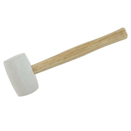 Maillet Caoutchouc Blanc 24 Onces - 680 g - Outil Idéal pour Bâtiment et Menuiserie - Silverline