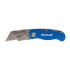 Cutter Pliant avec 10 Lames de 90 mm – Précision et Polyvalence – Outil Idéal pour Découpe - Silverline