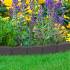 Bordure Jardin Grise 120x7x8 cm - Caoutchouc - Durable et Esthétique - RIBIMEX