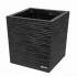 Pot "Serena" 34x34 H36 cm – Caoutchouc Recyclé, Écologique – Idéal pour Décoration et Aménagement - RIBIMEX