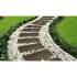 Dalle Chemin de Fer Marron 25x60 cm - Caoutchouc - Résistante et Durable - RIBIMEX